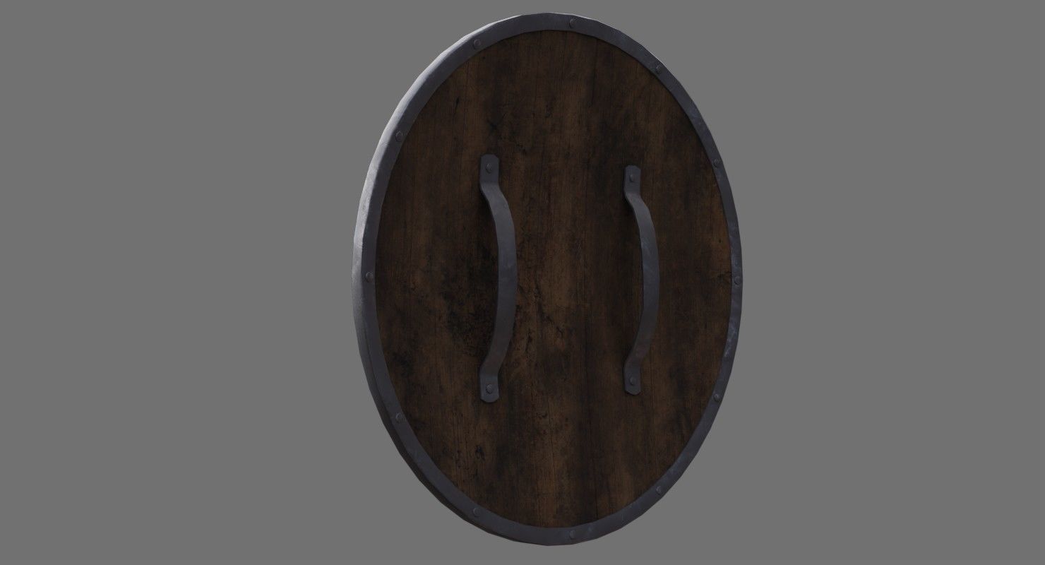 Shield 1A Low-poly 3D model_3