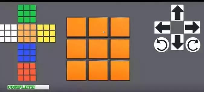 Simple Unity3d Rubics Cube Project 3D model