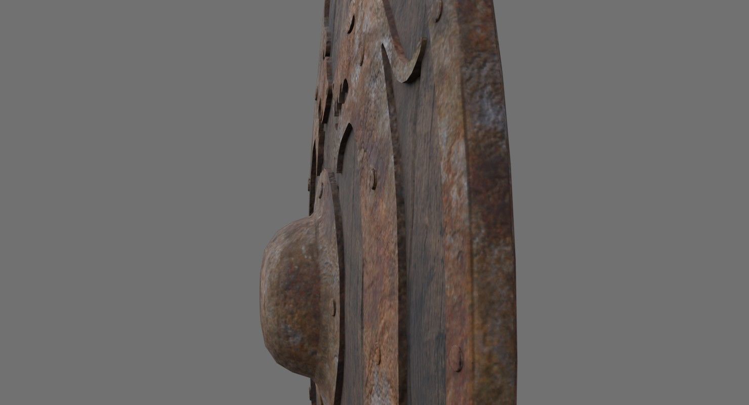 Shield 1B Low-poly 3D model_5