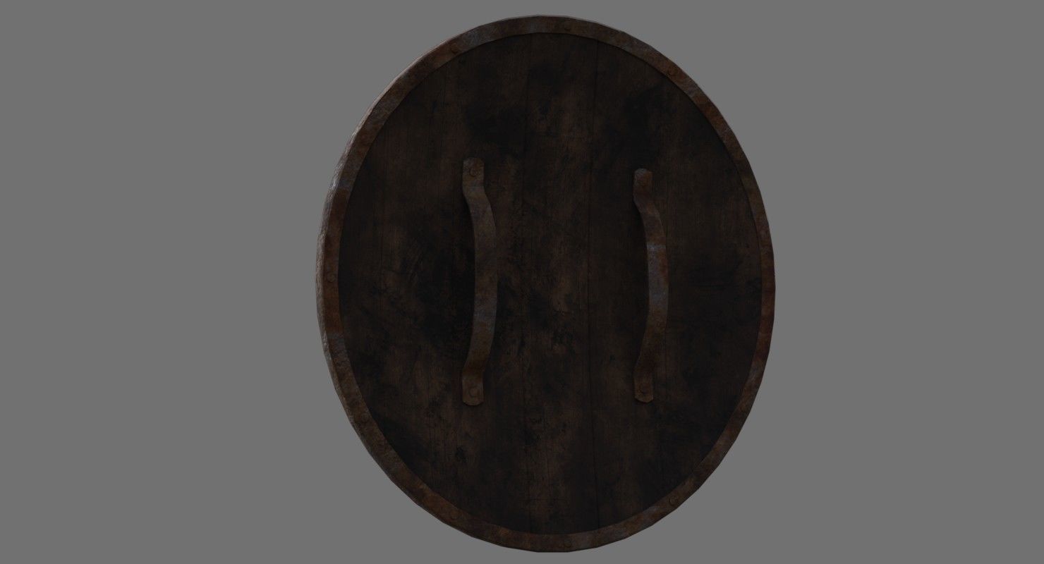 Shield 1B Low-poly 3D model_3