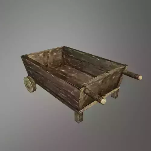 Medieval wheel cart 