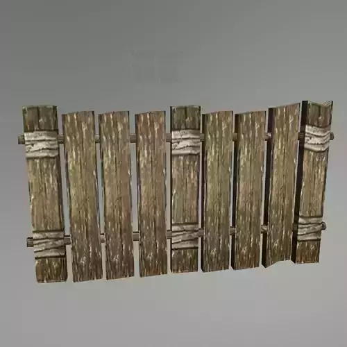Medieval Wood Fence 01
