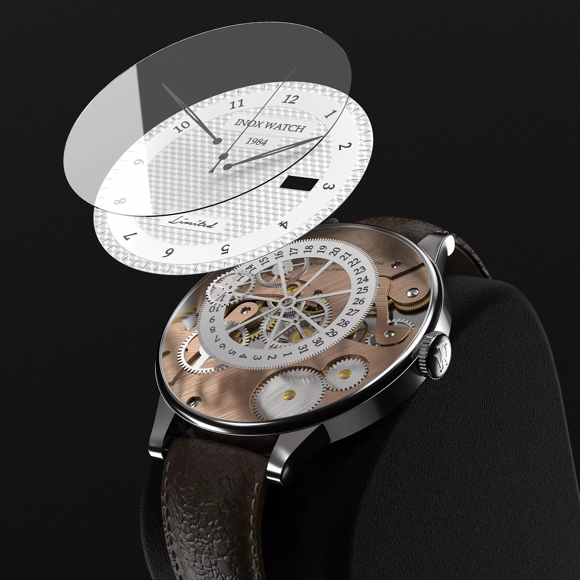 Generic watch for visualization 3D model_0