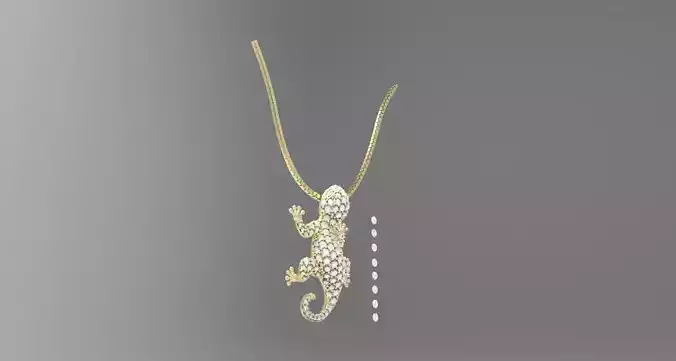 Lizard pendant iguana