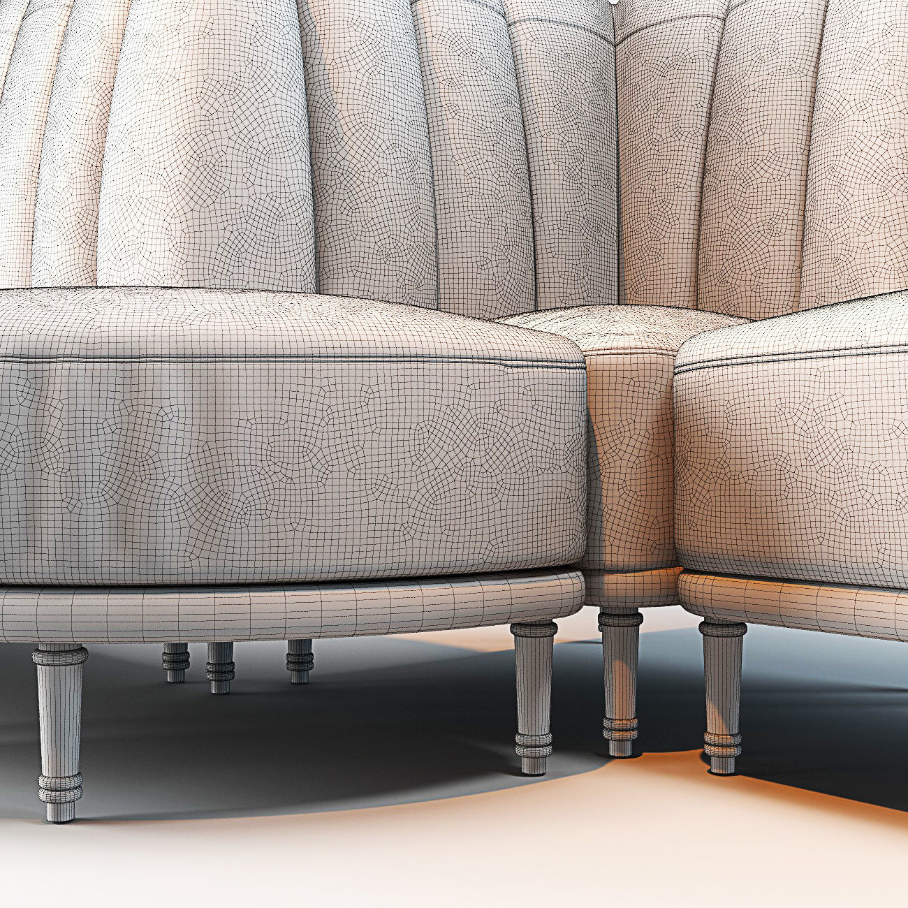 Holborn Dining Lounge Sofa Corners 3D model_5