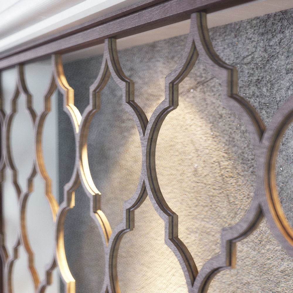 Wooden Panels 3 colored Subberjean 3D model_5