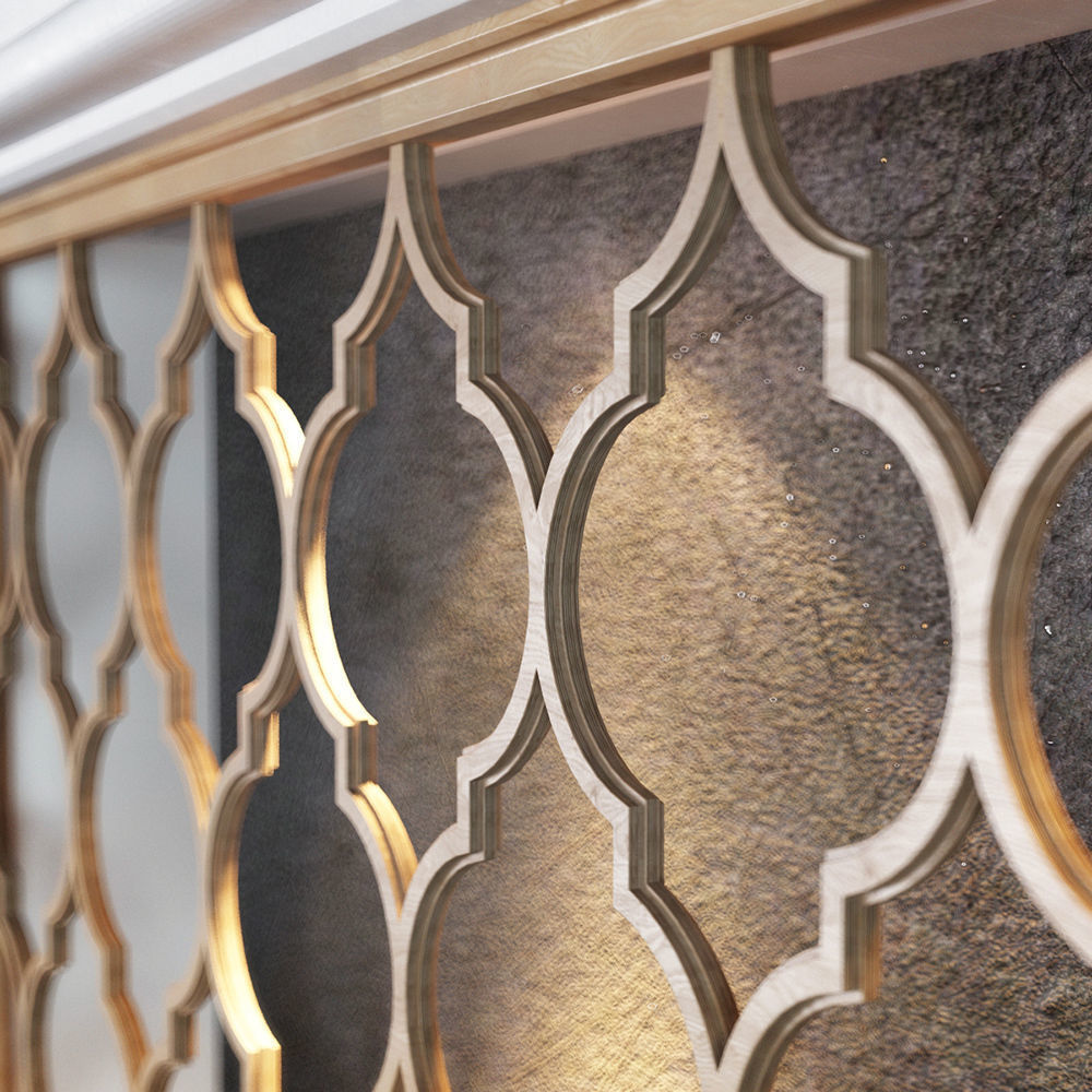 Wooden Panels 3 colored Subberjean 3D model_4