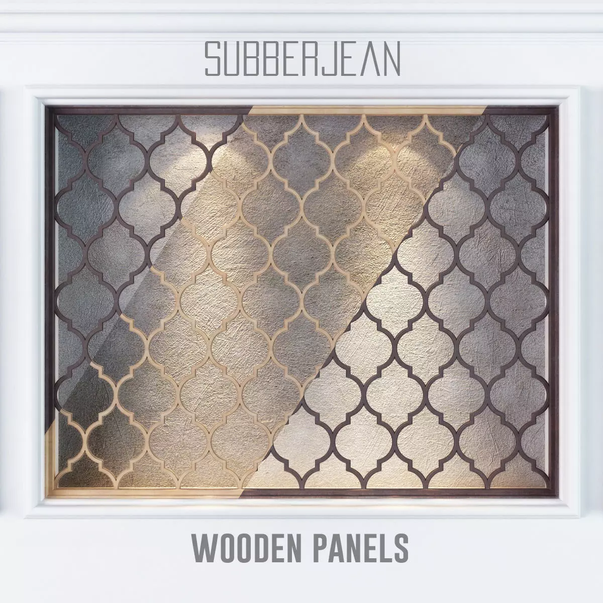 Wooden Panels 3 colored Subberjean 3D model_0