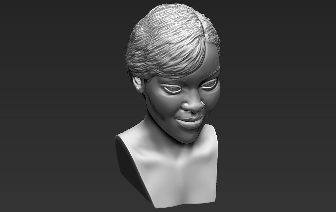 Rihanna 3D printing ready stl obj formats 3D print model_39