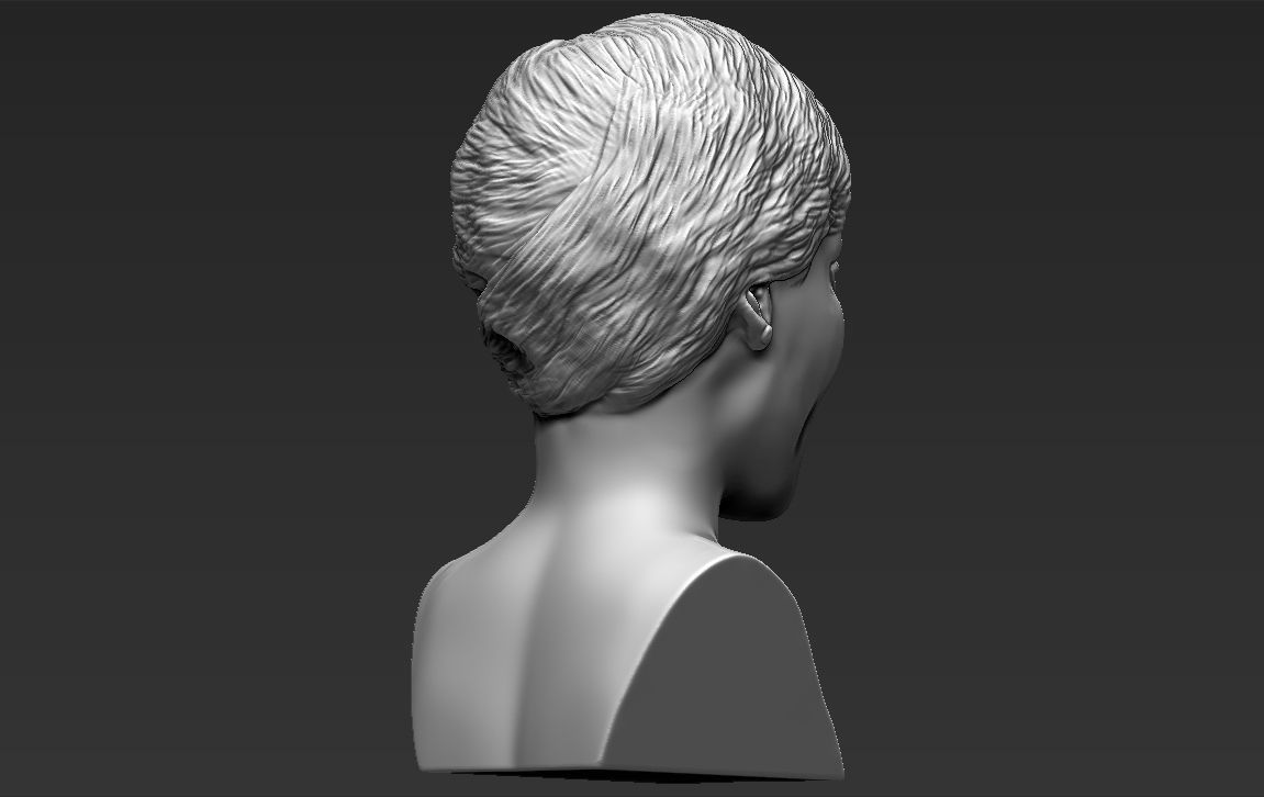 Rihanna 3D printing ready stl obj formats 3D print model_33