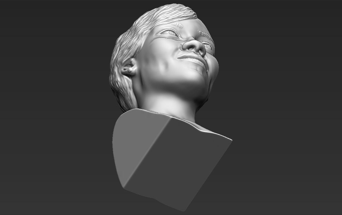 Rihanna 3D printing ready stl obj formats 3D print model_18