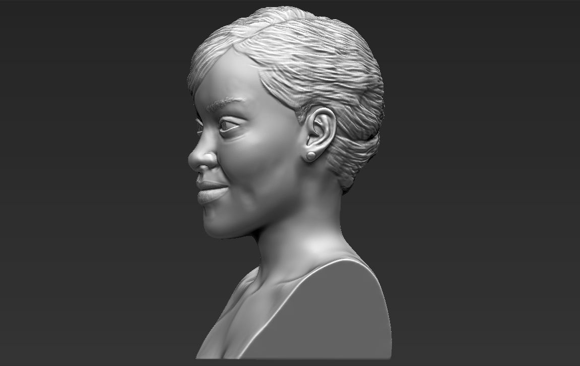 Rihanna 3D printing ready stl obj formats 3D print model_30