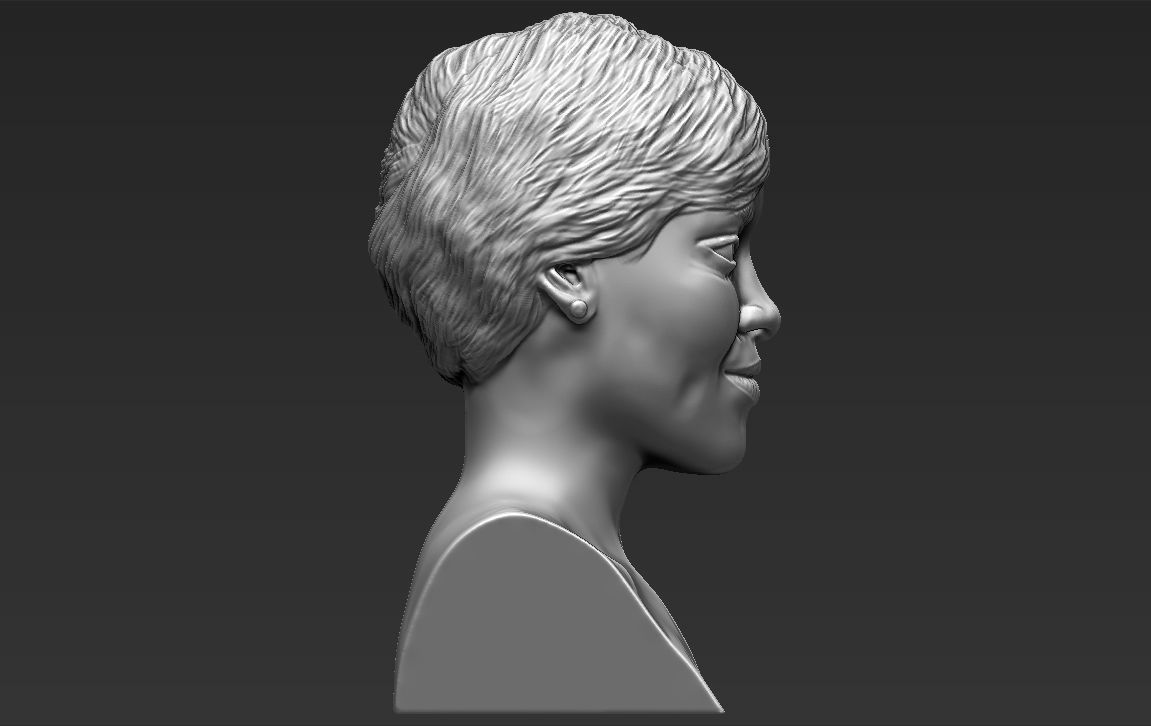 Rihanna 3D printing ready stl obj formats 3D print model_35