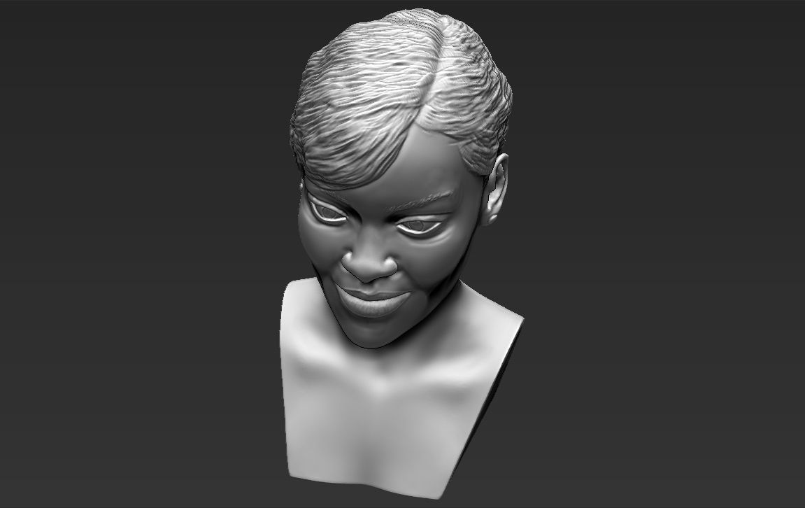 Rihanna 3D printing ready stl obj formats 3D print model_13