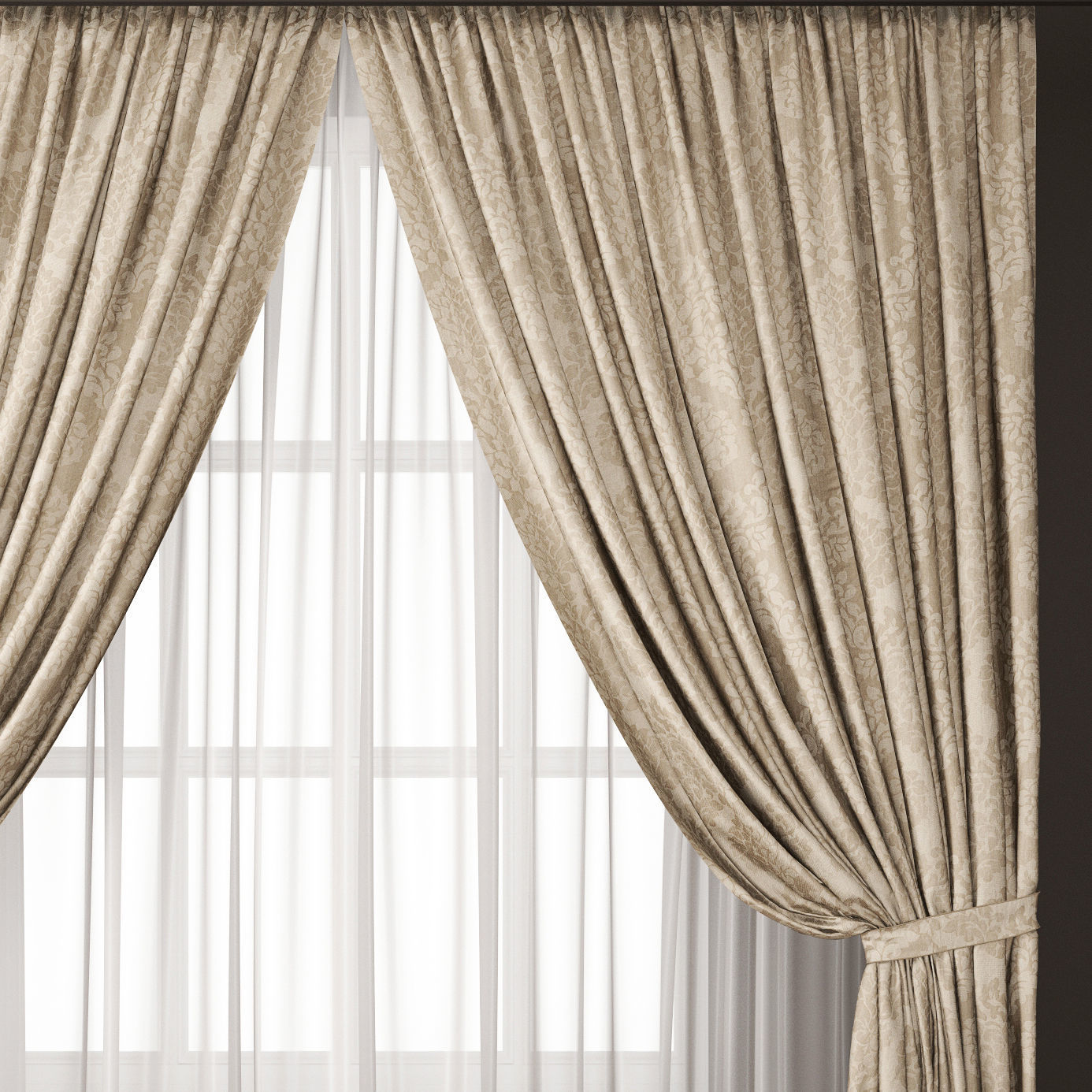 Curtain 92 3D model_4