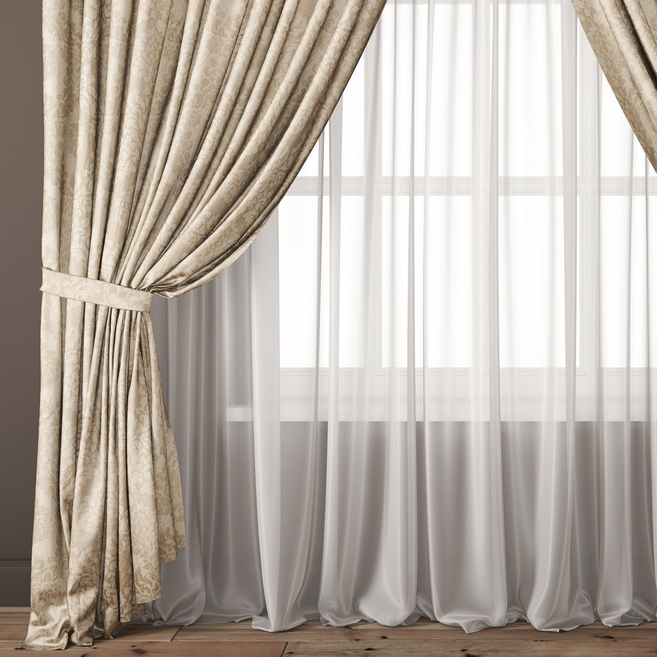 Curtain 92 3D model_1