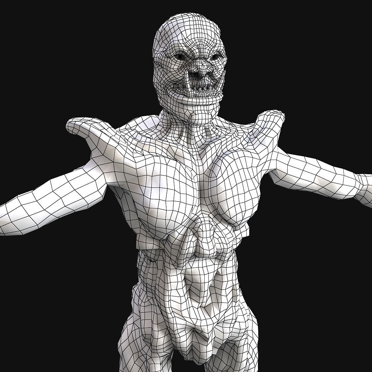Monster zombie 3D model_10