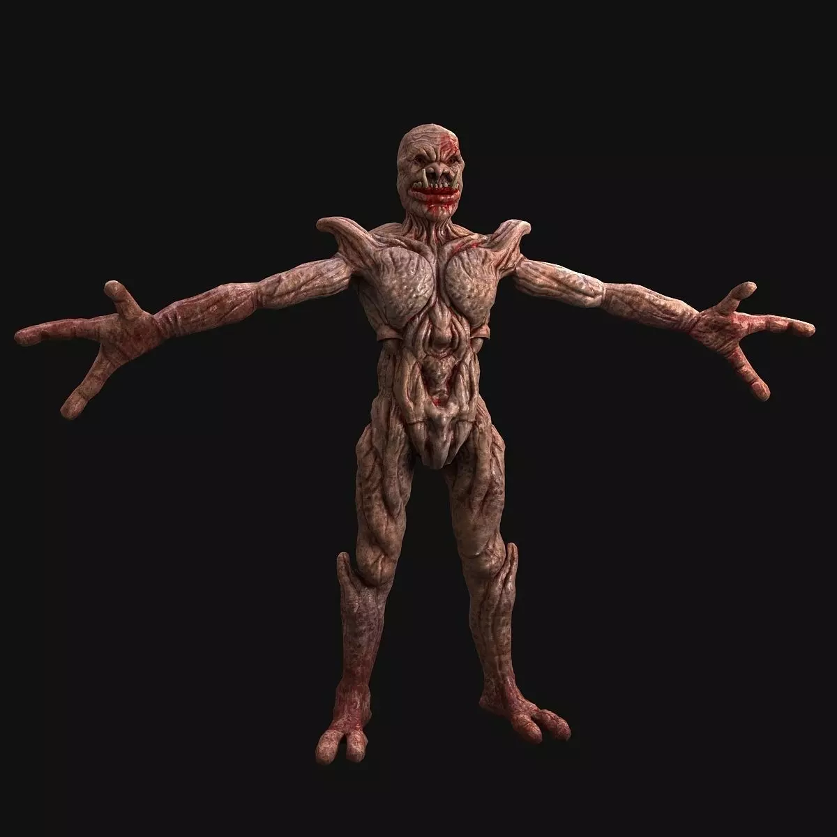 Monster zombie 3D model_0