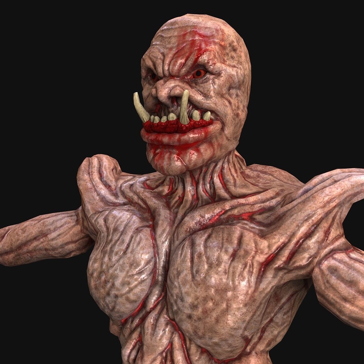 Monster zombie 3D model_8