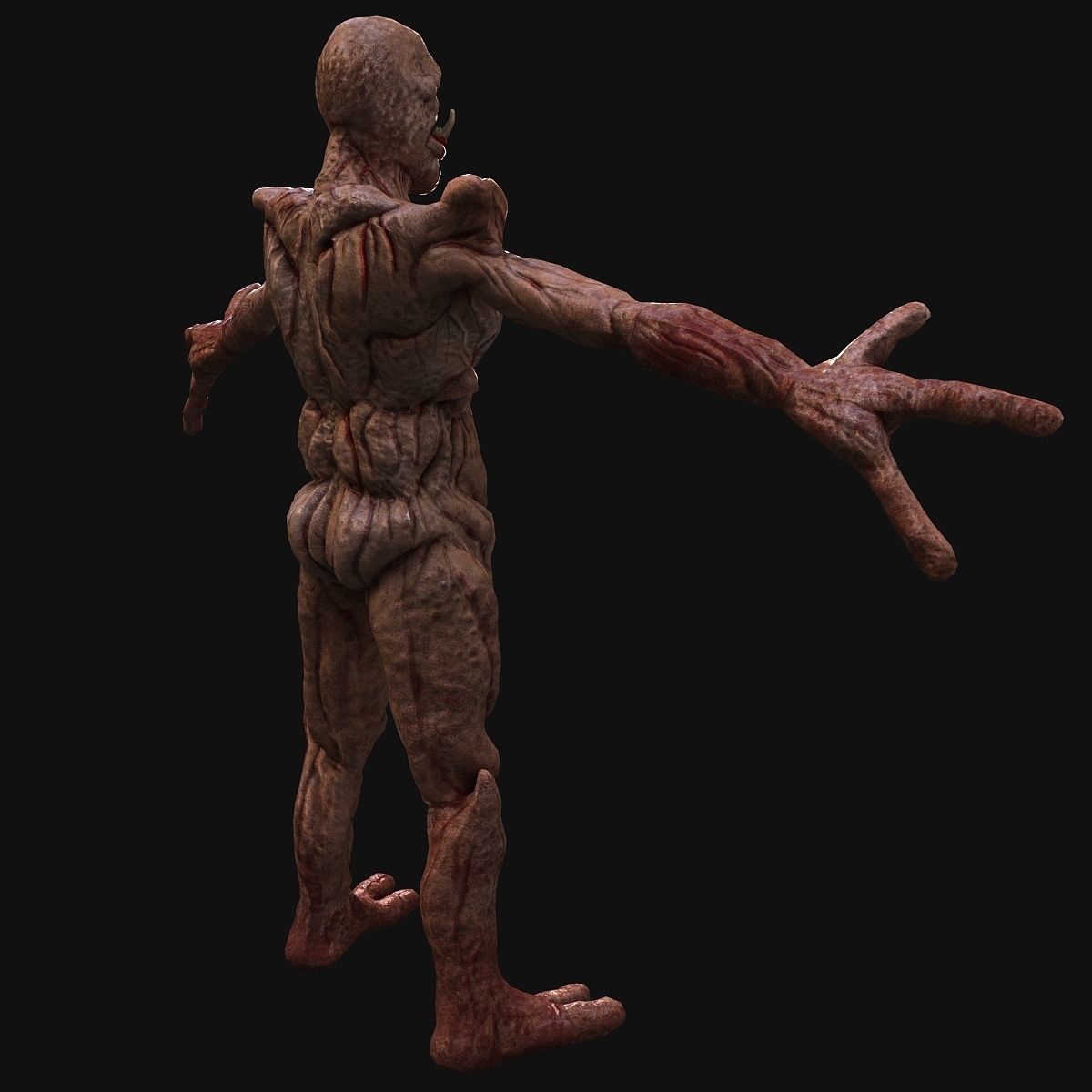 Monster zombie 3D model_4