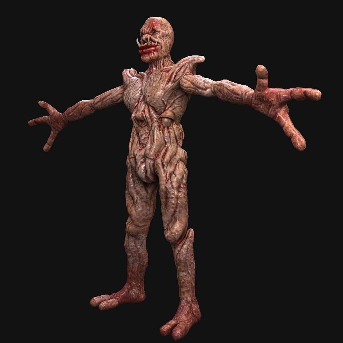 Monster zombie 3D model_1