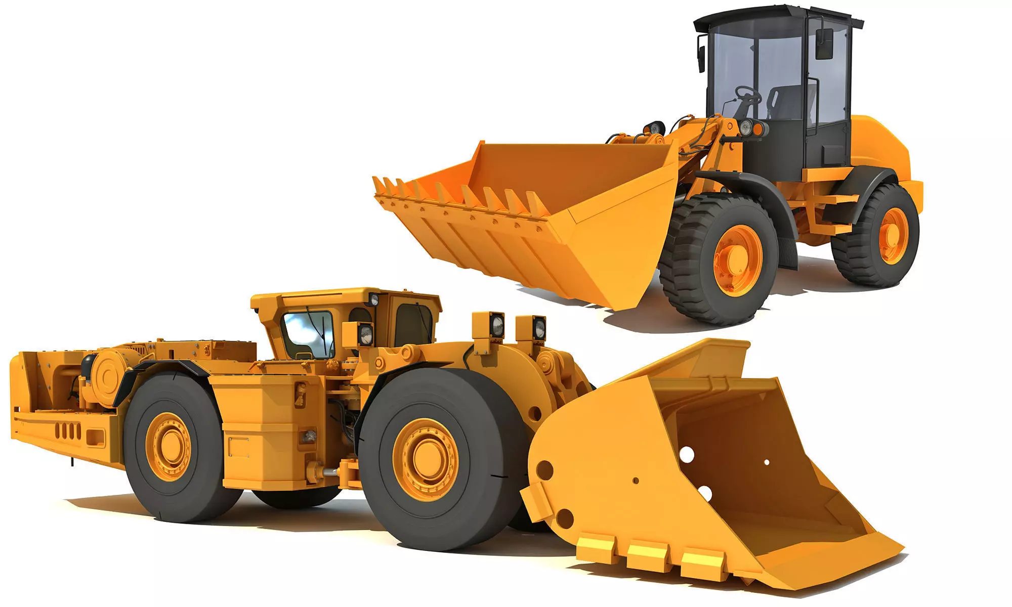Mining Vehicles Models 3D model_0