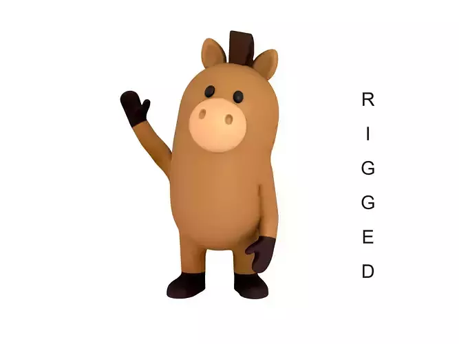 Rigged Horse Character