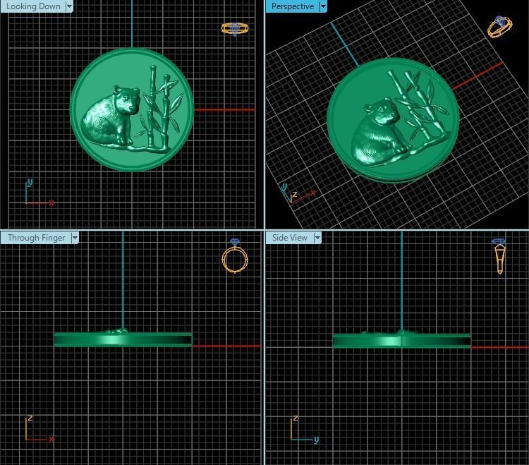 Pendant T00925 3D print model_2