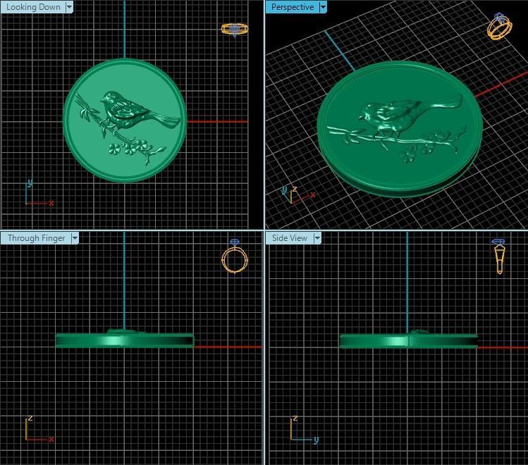 Pendant T00926 3D print model_2