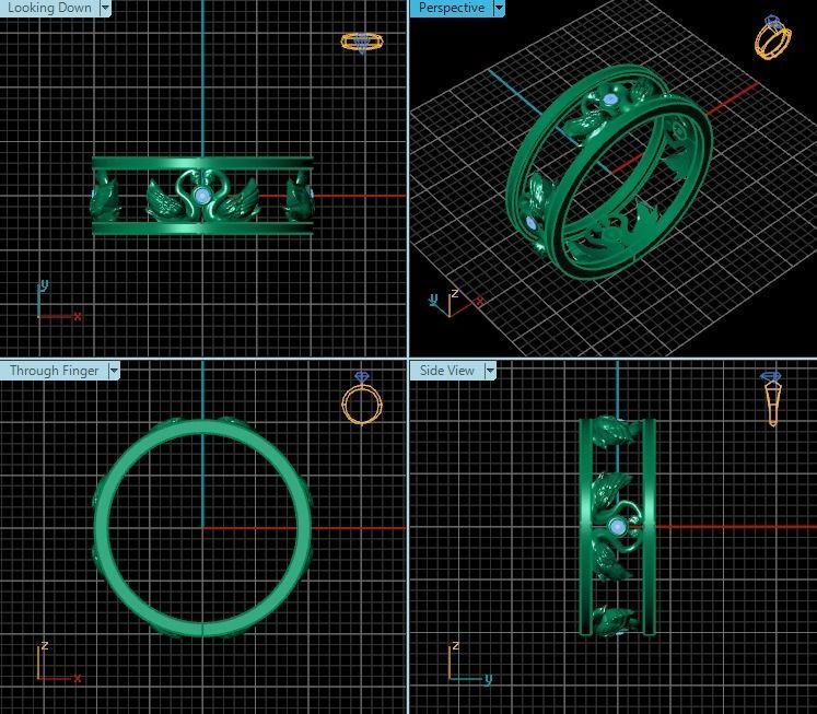 Ring T00927 3D print model_2
