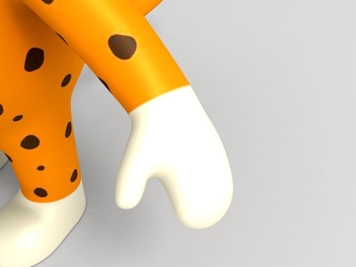 Rigged Leopard Character 3D model_14