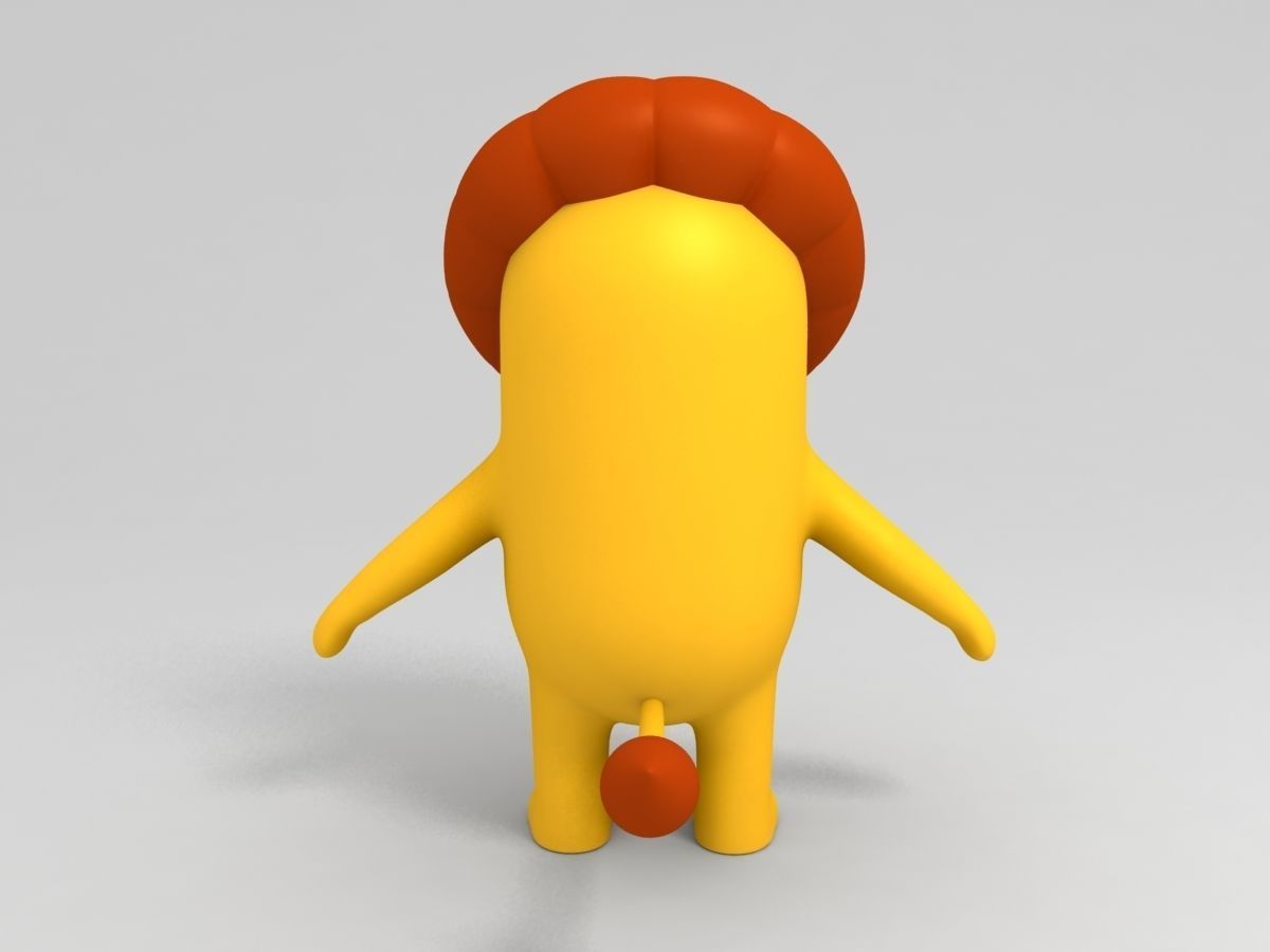 Rigged Lion Character 3D model_11