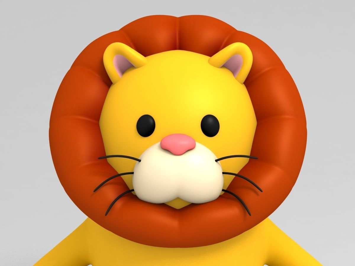 Rigged Lion Character 3D model_13