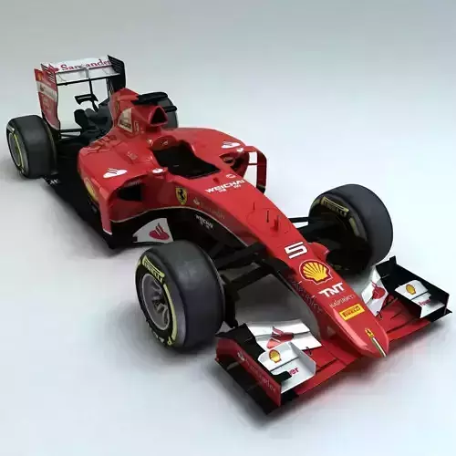 2015 Ferrari SF-15T Low-poly 3D model