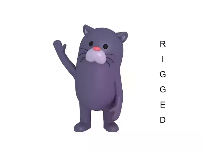 Rigged Panther Character 3D model