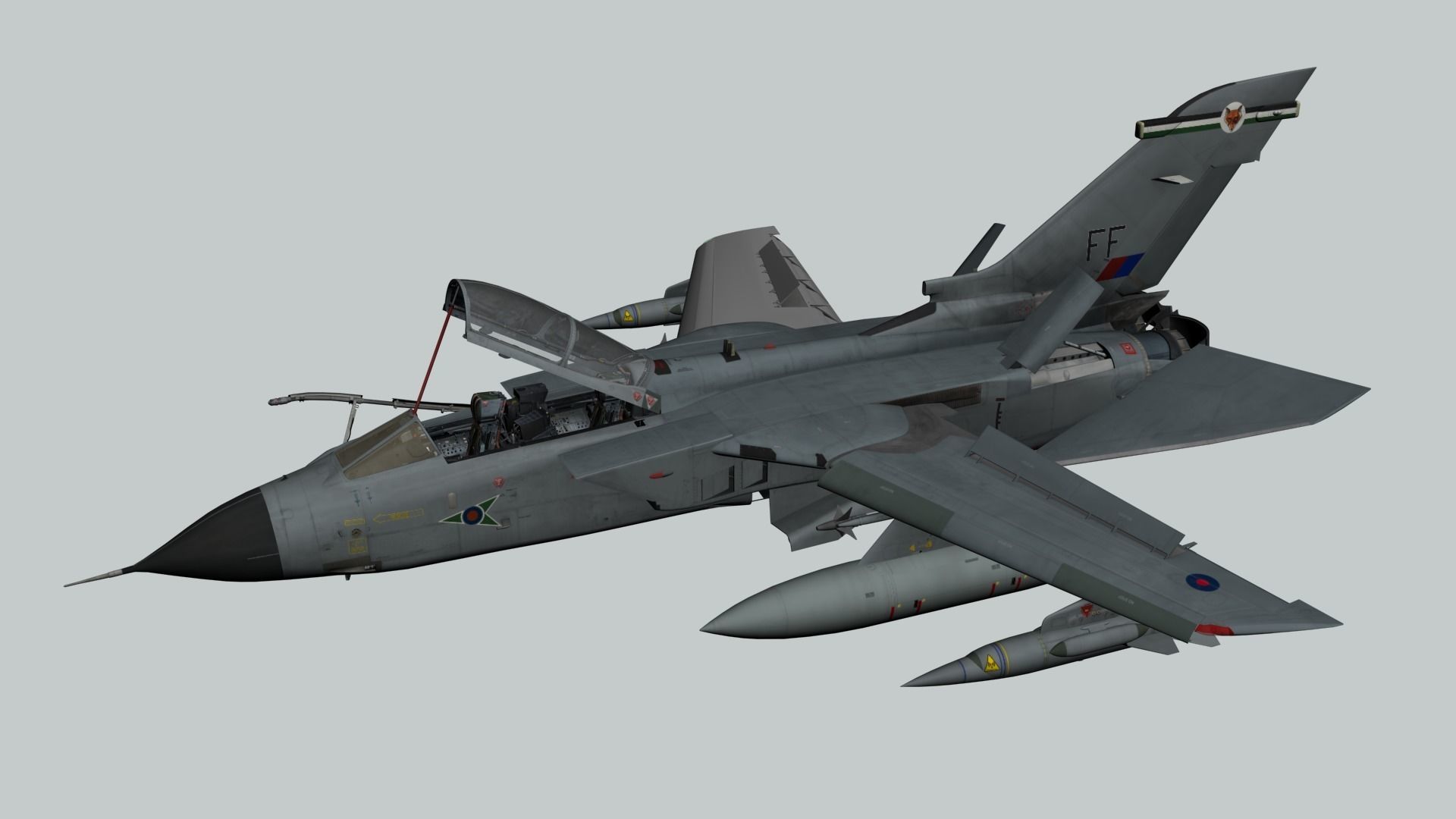 Tornado GR1 3D Cockpit  3D model_2
