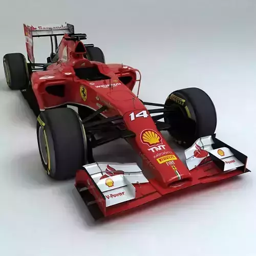2014 Ferrari F14T Low-poly 3D model