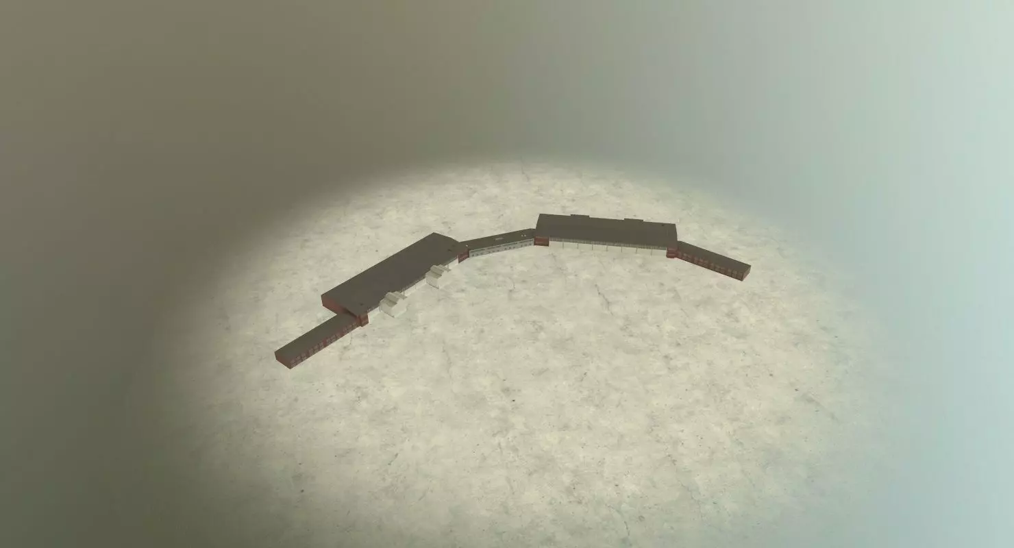 EDDB Hangar 7 Low-poly 3D model_0