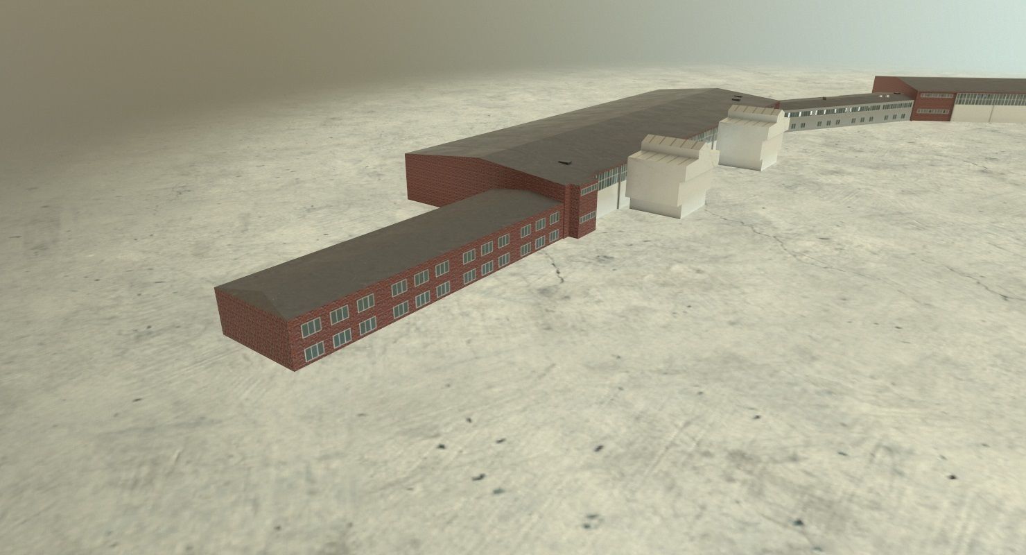 EDDB Hangar 7 Low-poly 3D model_1
