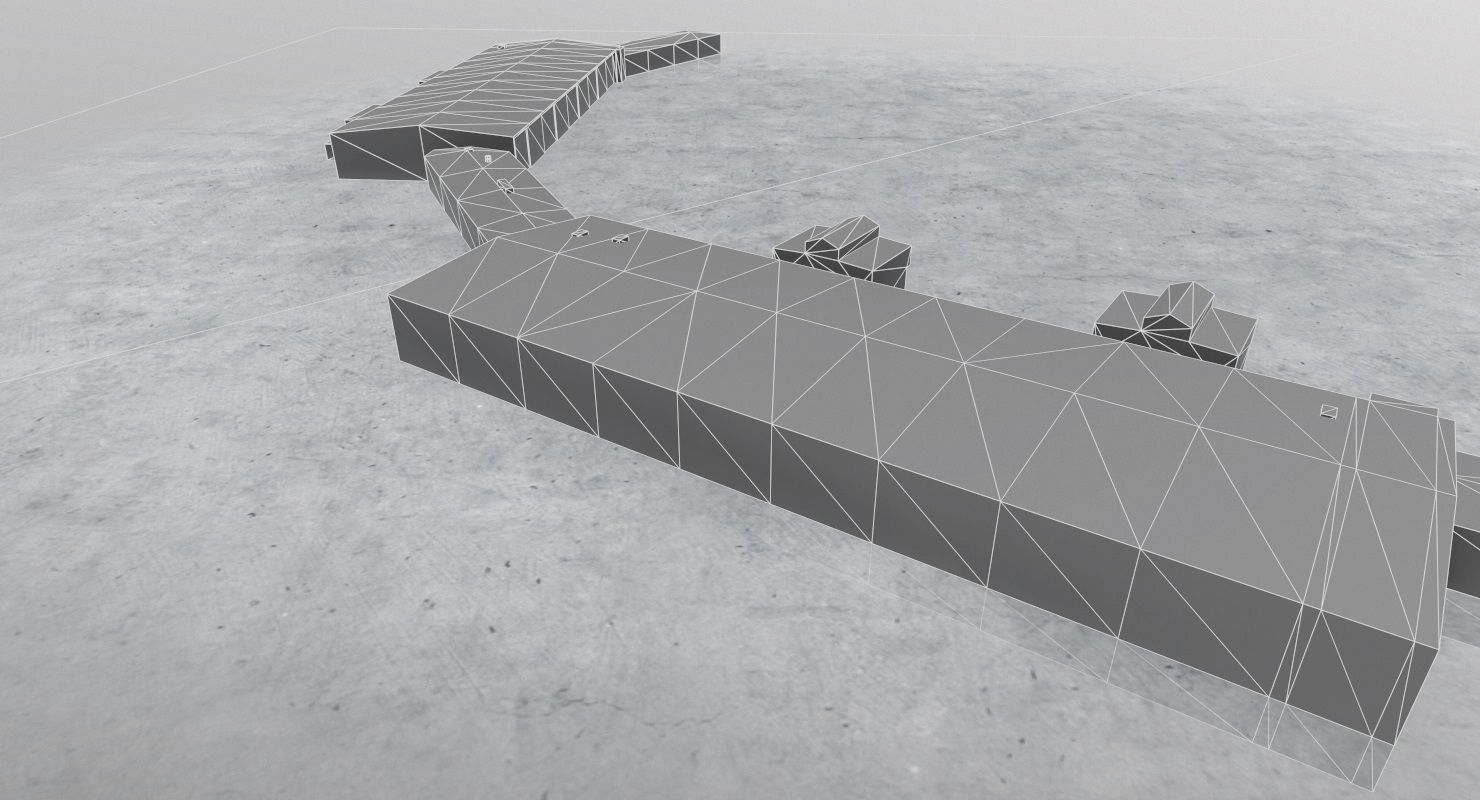 EDDB Hangar 7 Low-poly 3D model_9