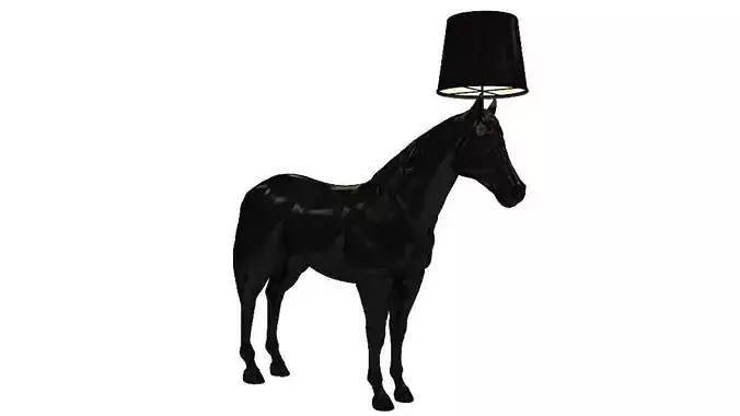 Horse Lamps Low-poly 3D model