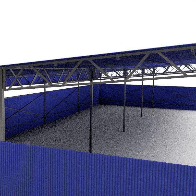 Industrial canopy 3D model_3