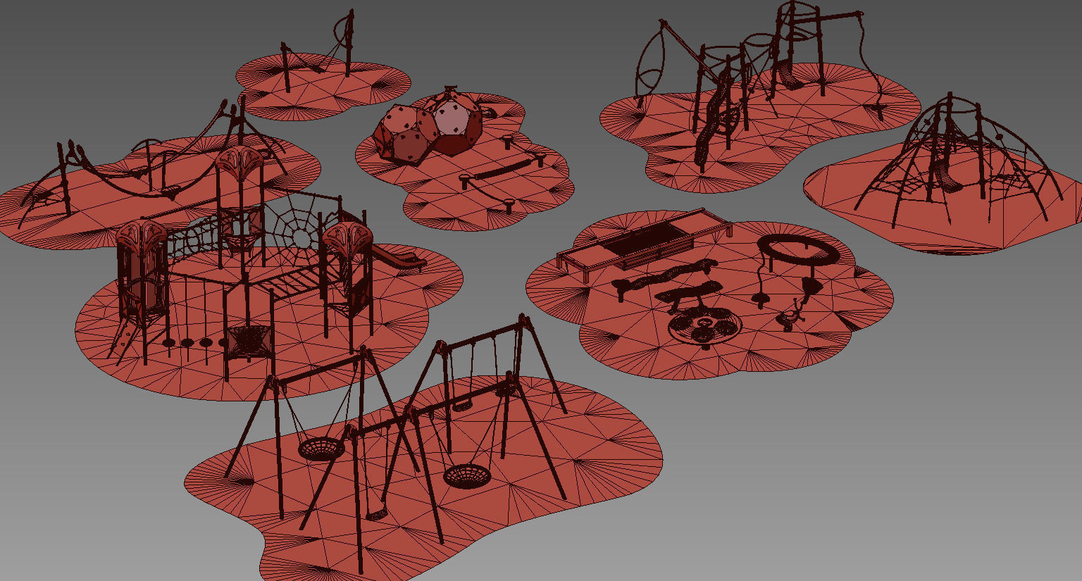 Modern playground 2 3D model_11