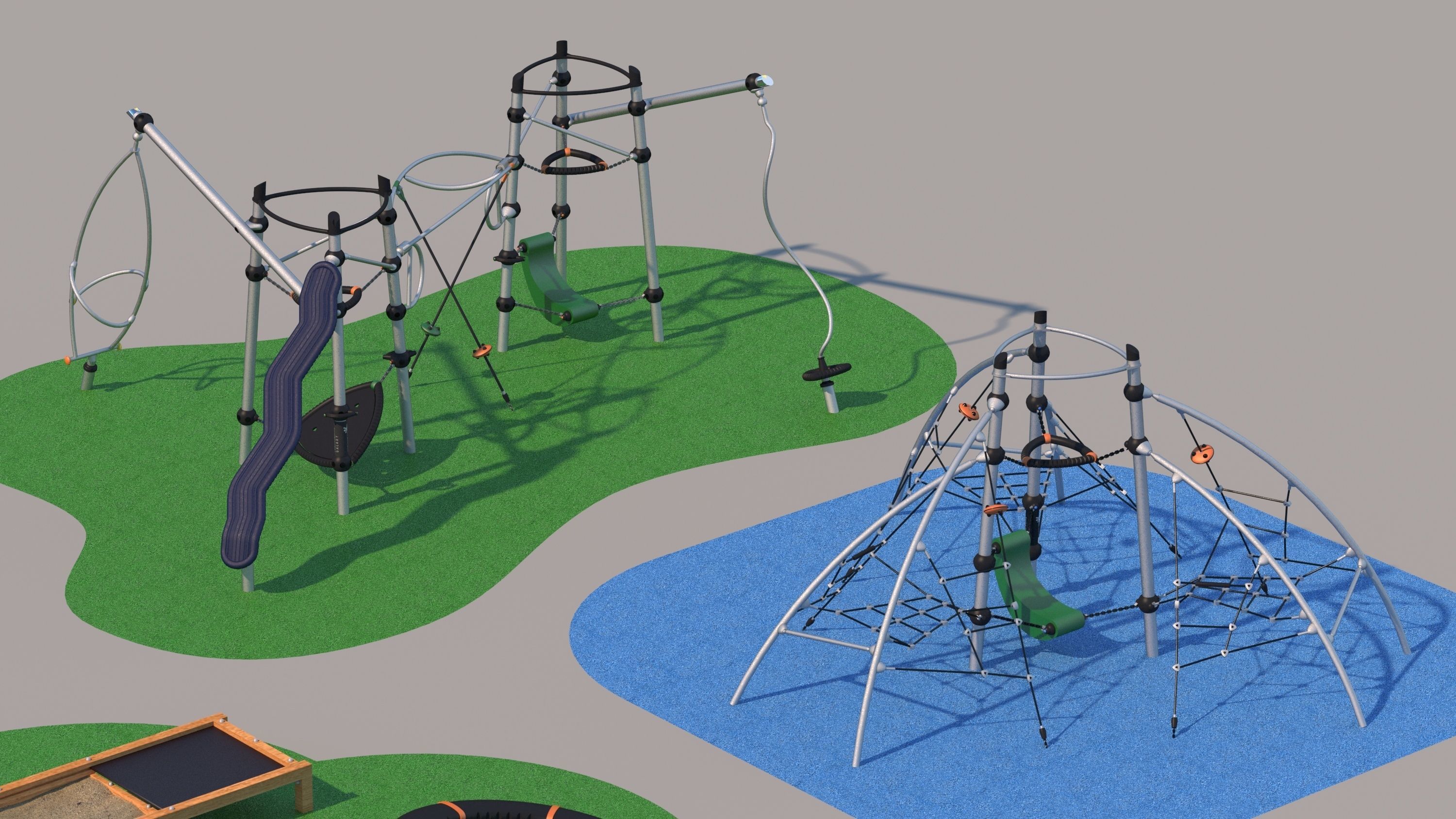 Modern playground 2 3D model_8