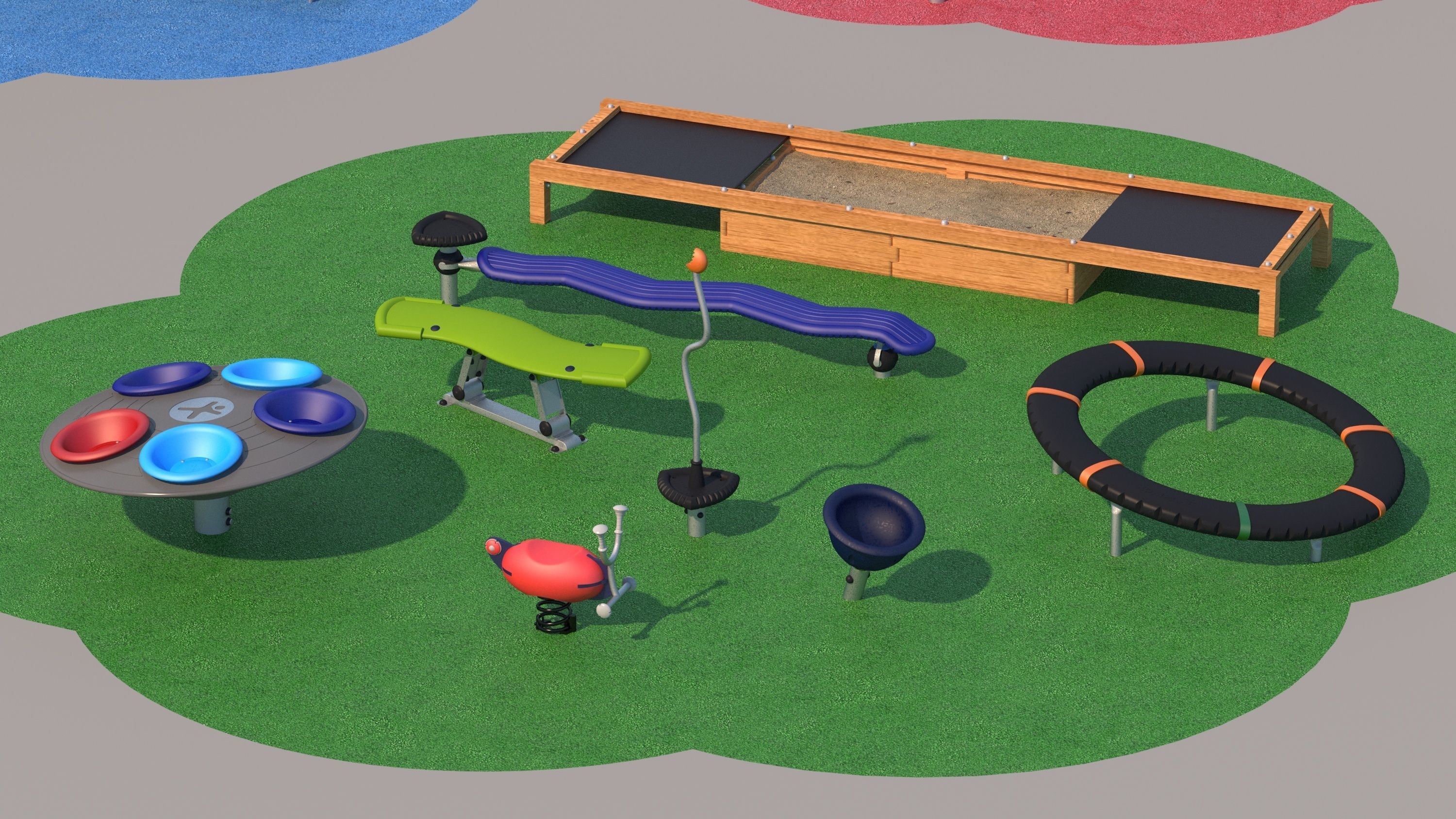 Modern playground 2 3D model_10
