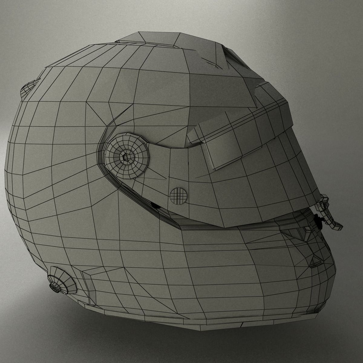 2014 Fernando Alonso Schuberth F1 Helmet Low-poly 3D model_11