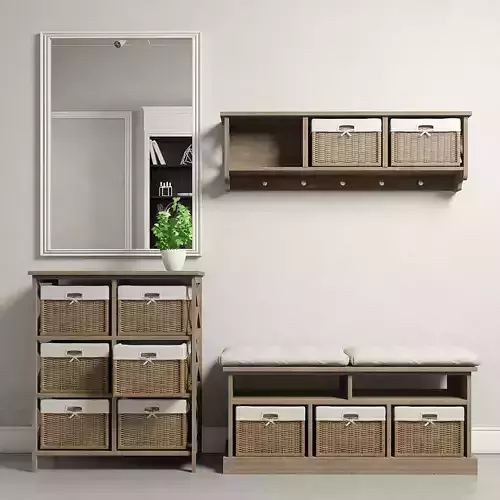 Maui hall entry furnitures 3D model
