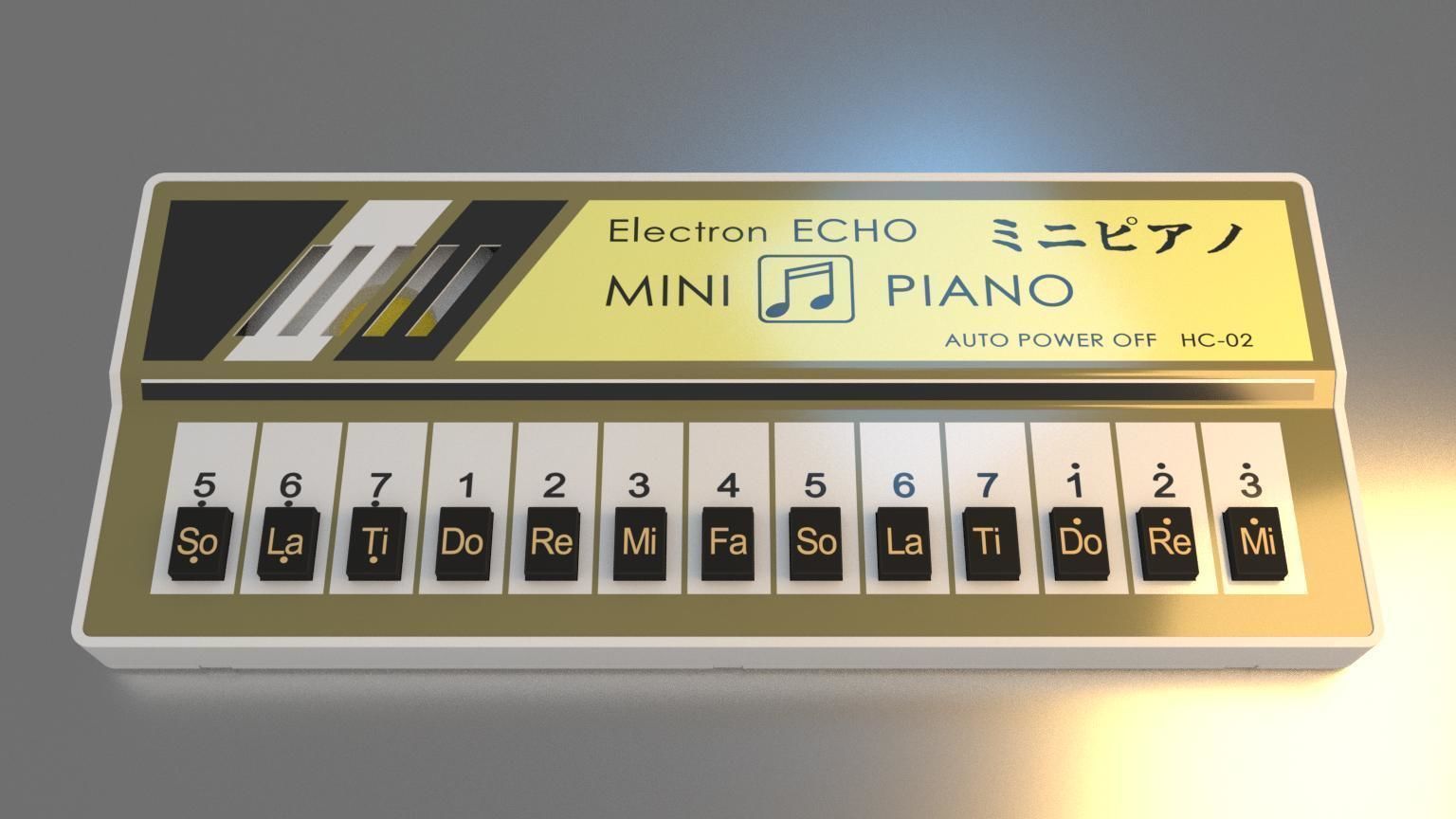 Electron Echo Mini Piano 3D model_3