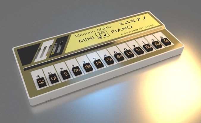 Electron Echo Mini Piano 3D model