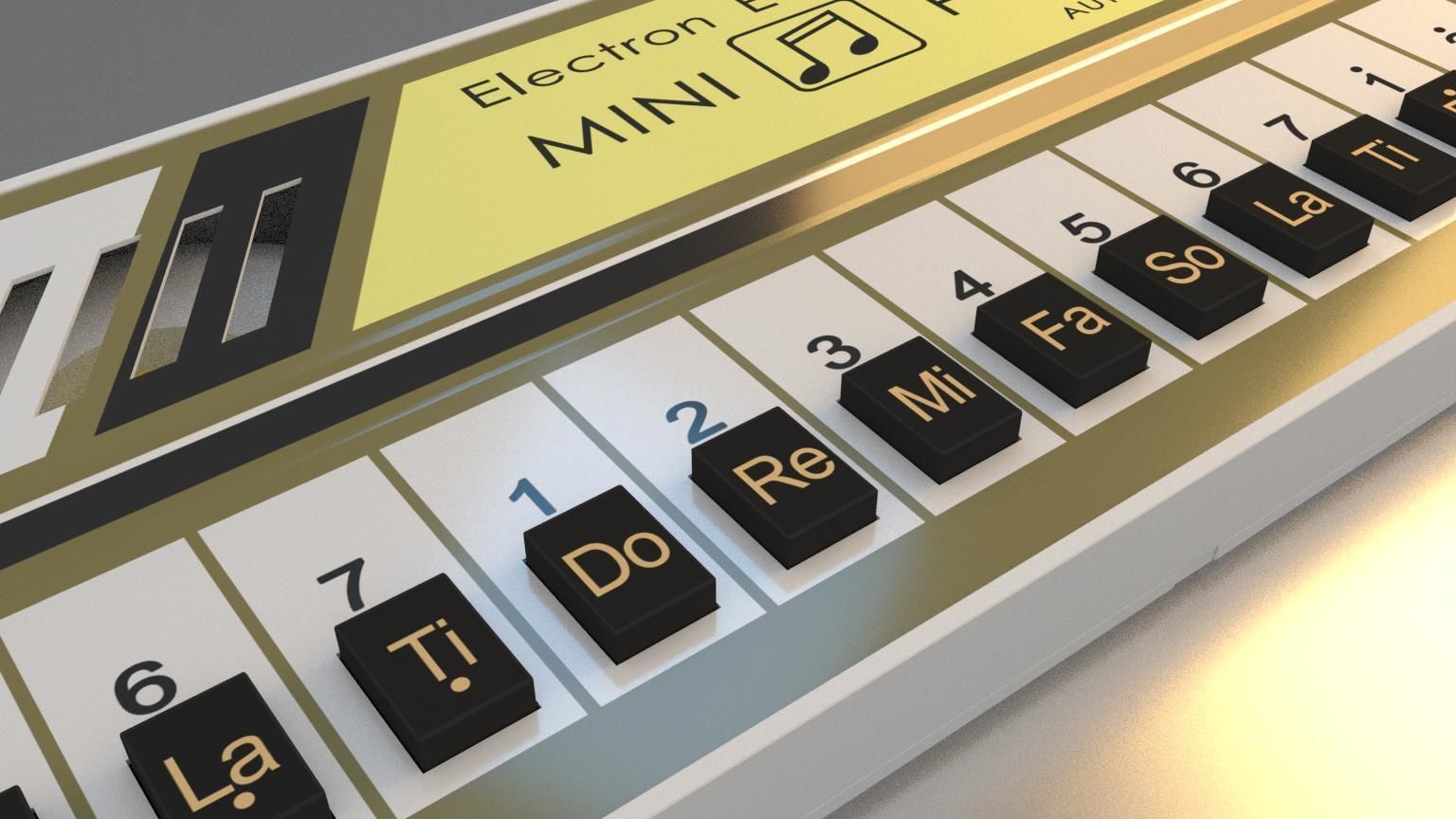 Electron Echo Mini Piano 3D model_4